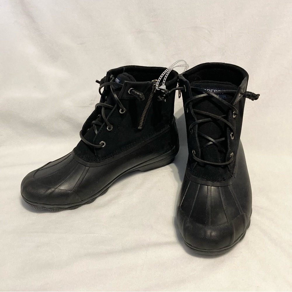 Women’s Sperry Syren Gulf Duck Boots Black Size 8 NWOT